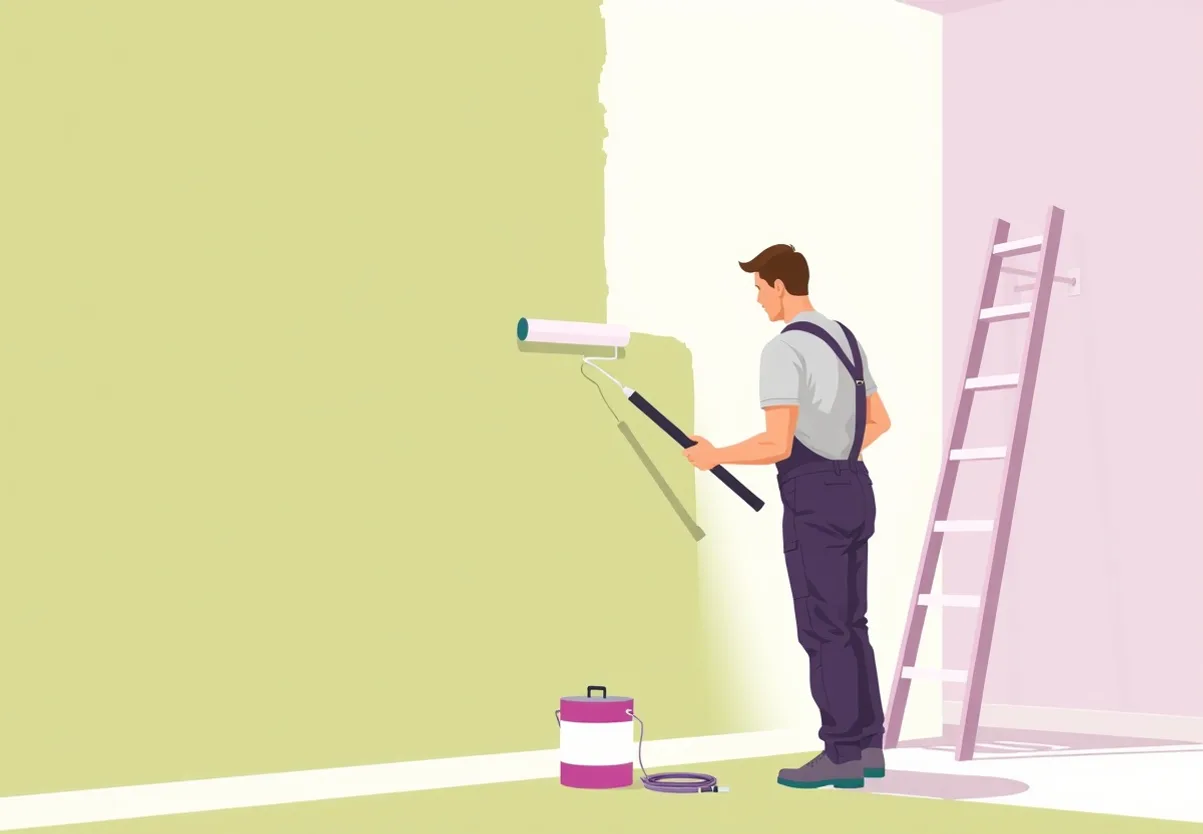 Peintre Lisieux 14100 en intervention sur un chantier